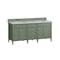 James Martin Vanities Brittany 72in Double Vanity, Smokey Celadon w/ 3 CM Carrara Marble Top 650-V72-SC-3CAR - alternate 5